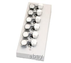 099-0818-1PL Genuine Fender Chrome Locking Guitar Tuners with Pearloid Buttons