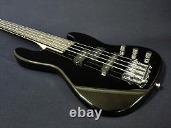 1/2 Haze SBG-387BK Gloss Black 4-String Electric Bass Guitar +Free Bag, Strings