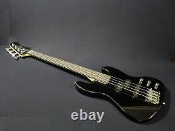 1/2 Size Haze 4-String Electric Bass Guitar, Black+Free Gig Bag, Strap SBG-387BK
