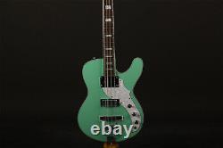 1 Solid Space Cadet Green Electric Bass Guitar Special Bridge Chrome Part