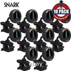 10-PACK Snark ST-8 Super Tight Rechargeable Chromatic Clip On Tuner Black