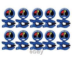 10 Pack Snark SN-1X Guitar Bass Clip-On Chromatic Tuner Blue