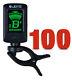100 (One-hundred) New Clip On Electric Guitar Tuner Chromatic Guitar Uke Bass