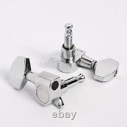 10Set Chrome Electric Guitar Closed Tuner Tuning Pegs Key Machine Heads