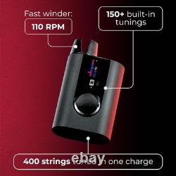 150+ Tuning Options! Automatic Guitar Tuner with Built-in Metronome & Winder