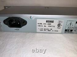 19 Rack Mount KORG Guitar Bass Digital TUNER DTR-2000 + Power cord WORKS