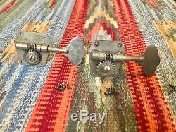 1950's Fender Precision Bass Guitar Tuners Nickel Reverse Winding Pre CBS