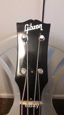 1955 Gibson EB-1 Headstock Repair But Great Condition New Tuners and Bridge