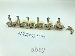 1959 Fender Kluson Deluxe Single Line Tuners #333 + mounting screws 1956-1964