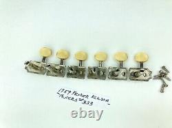 1959 Fender Kluson Deluxe Single Line Tuners #333 + mounting screws 1956-1964