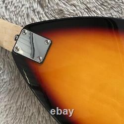 1960s Teardrop Electric Bass Guitar SS Pickups 4 Strings Flamed Maple Top Veneer