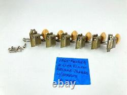 1965 Fender Kluson Deluxe 2 Line Tuners #728 Duo-Sonic Mustang Musicmaster 63-66