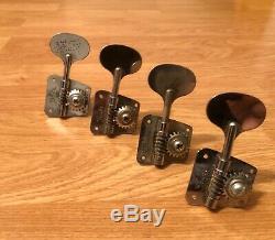 1966-1967 Fender Lollipop Bass Guitar Tuners-Tuning Keys 1960's Vintage Full Set