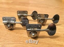 1966-1967 Fender Lollipop Bass Guitar Tuners-Tuning Keys 1960's Vintage Full Set