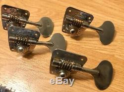 1966-1967 Fender Lollipop Bass Guitar Tuners-Tuning Keys 1960's Vintage Full Set