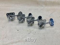 1966-1967 Fender Lollipop Bass Guitar Tuners-Tuning Keys 1960's Vintage Full Set