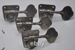 1966-1967 Vintage Fender Jazz Bass Precision Tuners NICKEL Tuning Pegs 1960's