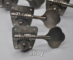 1966-1967 Vintage Fender Jazz Bass Precision Tuners NICKEL Tuning Pegs 1960's