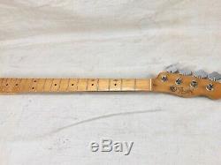 1968 Fender Telecaster Bass Guitar Neck with Original Tuners 1960's Vintage USA