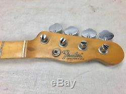 1968 Fender Telecaster Bass Guitar Neck with Original Tuners 1960's Vintage USA