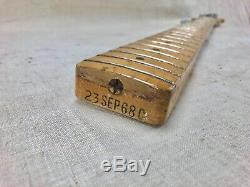 1968 Fender Telecaster Bass Guitar Neck with Original Tuners 1960's Vintage USA