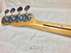 1968 Fender Telecaster Bass Guitar Neck with Original Tuners 1960's Vintage USA