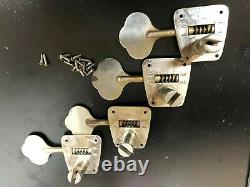 1969-1972 Fender Bass tuner tuning pegs Precision Jazz Telecaster vintage set