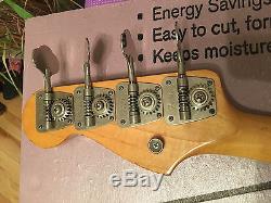 1969 Fender Precision Bass neck + tuners VINTAGE! 1968 1967