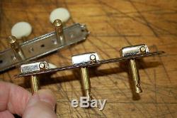 1969 Vintage RARE New Old Stock Kluson Double Line 3x3 Guitar Tuners Orig Box