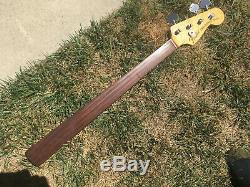 1971 Fender Precision Bass Factory Fretless Neck. Loaded with original tuners