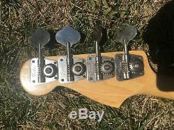 1971 Fender Precision Bass Factory Fretless Neck. Loaded with original tuners