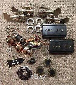 1976 GIBSON RIPPER PICKUPS ELECTRONICS TUNERS WithSCREWS KNOBS TRUSS COVER MORE