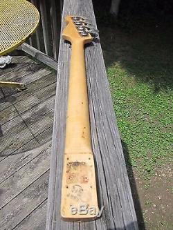 1978 Music Master Bass Neck with tuners- tuner ferrules-string guide Made in USA