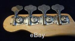 1982 FENDER BULLET BASS NECK with FENDER TUNERS MADE IN USA REPAIRED TRUSS ROD