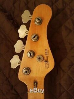 1984 G&L SB-2 Maple Bass Neck With Neck Plate, Tuners, String Tree Project