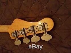 1984 G&L SB-2 Maple Bass Neck With Neck Plate, Tuners, String Tree Project