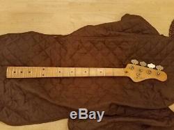 1984 G&L SB-2 Maple Bass Neck With Neck Plate, Tuners, String Tree Project