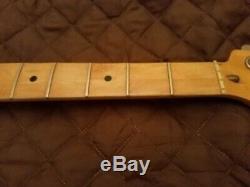 1984 G&L SB-2 Maple Bass Neck With Neck Plate, Tuners, String Tree Project