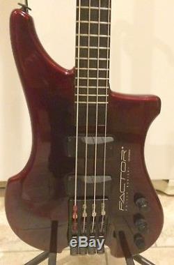 1990 Kubicki Ex Factor 4 Bass with Drop Tuner (Dark Purple Burst)