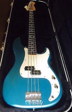 1992 MIM Fender P-Bass Lake Placid Blue with Schaller Tuners / Hardshell Case