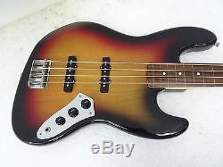 1995-1996 Fender Japan Fretless Jazz Bass Jb62-77fl 3ts Rev Tuners Alder