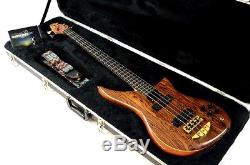 1997 Alembic Epic 4-String Bass Guitar Walnut with Case Hipshot Tuner