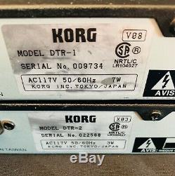 2 Korg Tone Works (dtr-2 & Dtr-1) Digital Chromatic Guitar Bass Tuners