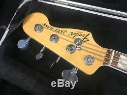 2011 Fender Jazz Bass American Deluxe Electric Bass Guitar with Drop D-Tuner / HSC