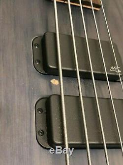 2011 Warwick Streamer 5-String Bass Guitar, Nirvana Black, Germany Tuners