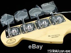 2017 Fender Mustang PJ Bass NECK & TUNERS Bass Guitar 30 Scale Pau Ferro