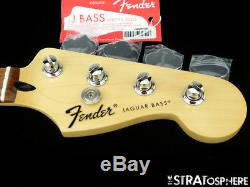 2017 Fender Standard Jaguar BASS NECK & TUNERS Bass Guitar 9.5 Radius Pau Ferro