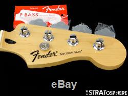 2017 Fender Standard Precision P BASS NECK & TUNERS Bass Guitar Parts Maple