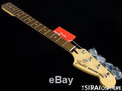 2018 Fender Mustang PJ Bass NECK & TUNERS Bass Guitar 30 Scale Pau Ferro