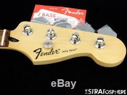 2018 Fender Standard JAZZ BASS NECK & TUNERS Bass Guitar 9.5 Radius Pau Ferro